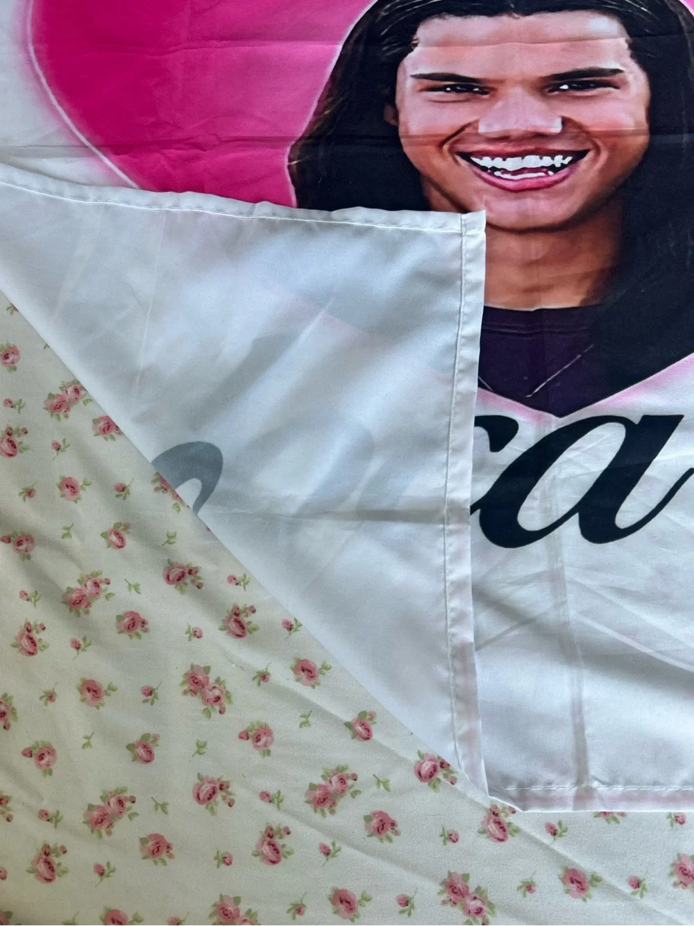 Bella Where the Heck have you been Loca? White Banned with Pink Heart Graphic